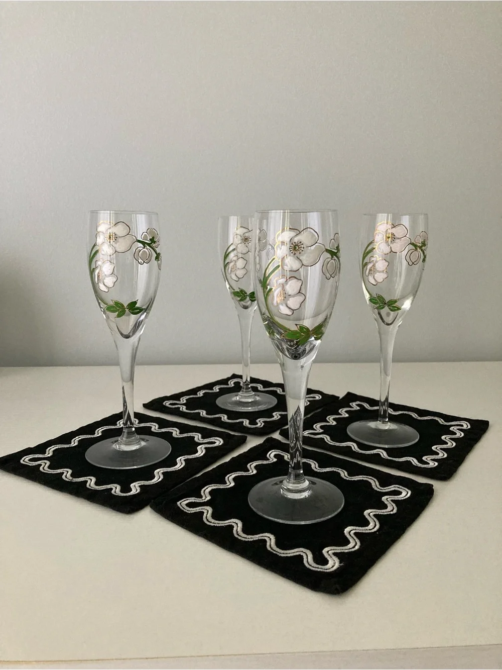 Perrier-Jouet champagne flutes